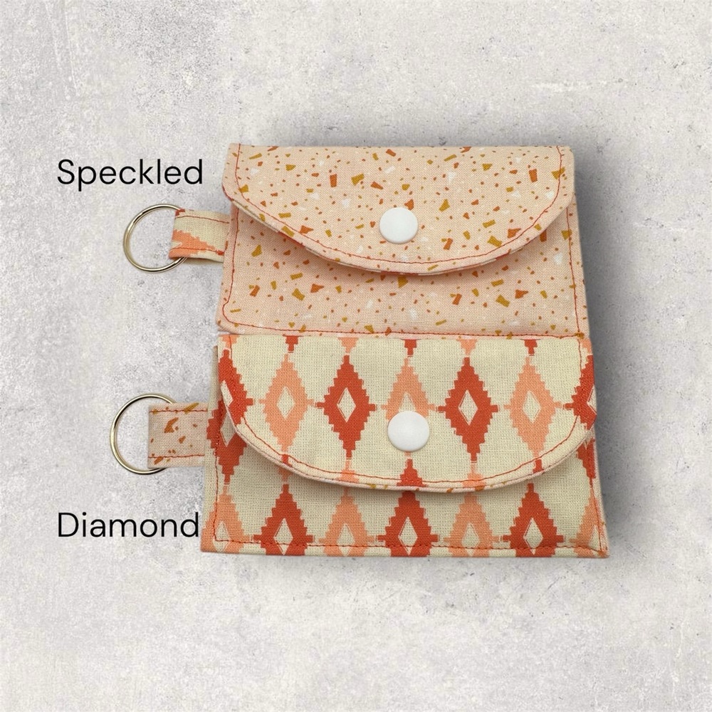 Handmade Cotton Credit Card Pouch - Picture 7 of 8